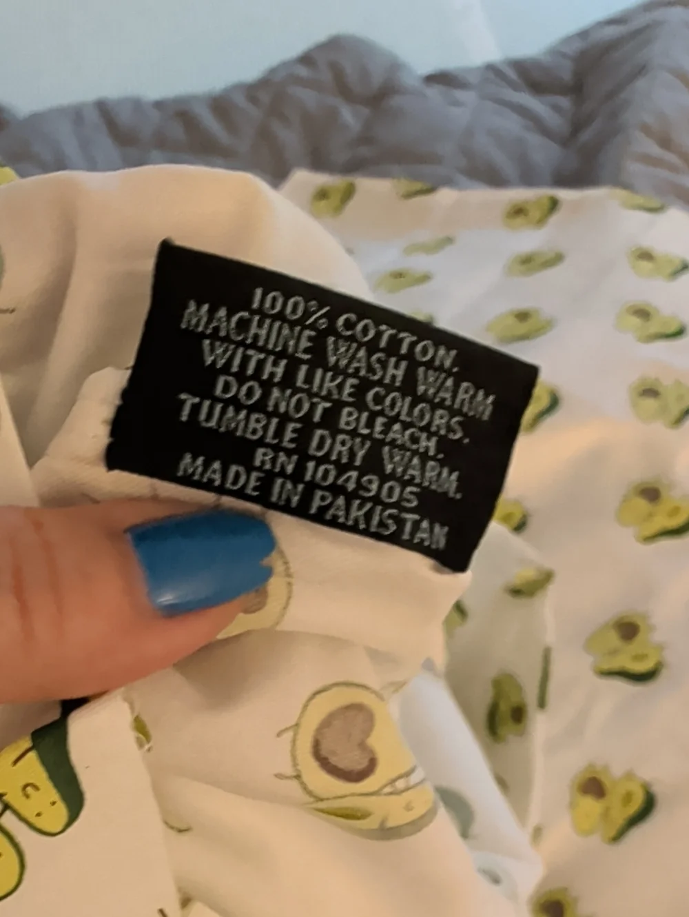 NWT Cynthia Rowley Avocado Couples Print Pillowcase Cotton White and Green